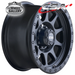CSA ATTACK SATIN BLACK 16x8 5/150  N12 WHEEL