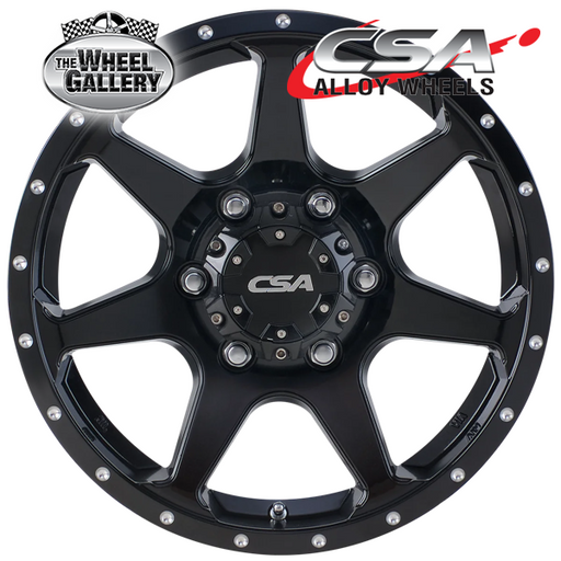 CSA HAWK GLOSS BLACK 16x8 6/139.7  P20 WHEEL