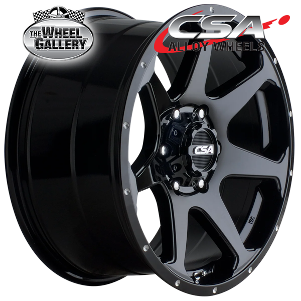 CSA HAWK GLOSS BLACK 16x8 6/139.7  P20 WHEEL