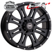 CSA RAPTOR SMALL CAP SATIN BLACK 16x8 6/130  P30 WHEEL