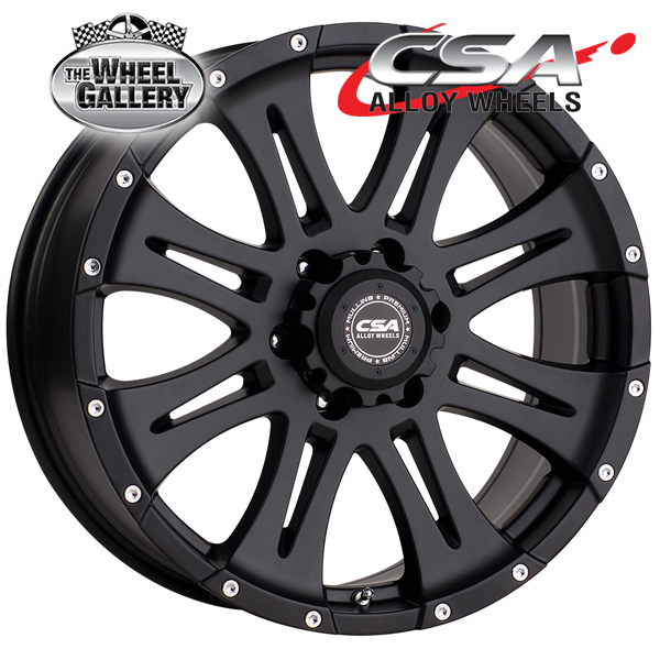 CSA RAPTOR LARGE CAP SATIN BLACK 16x8 5/150  P0 WHEEL