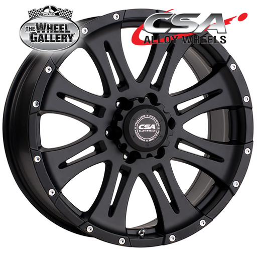 CSA RAPTOR TRAILER/CARAVAN SATIN BLACK 15x6.5 5/114.3  P0 WHEEL