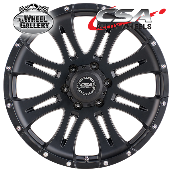 CSA RAPTOR TRAILER/CARAVAN SATIN BLACK 15x6.5 5/114.3  P0 WHEEL