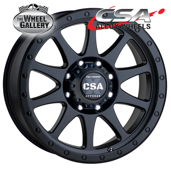 CSA ATTACK SATIN BLACK 16x8 5/150  N12 WHEEL