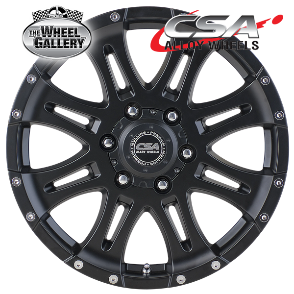 CSA RAPTOR LARGE CAP SATIN BLACK 16x8 5/150  P0 WHEEL