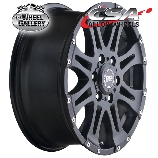 CSA RAPTOR LARGE CAP SATIN BLACK 16x8 5/150  P0 WHEEL