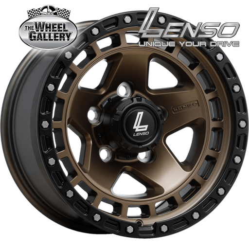 LENSO M79 BRONZE WITH BLACK LIP 17x9 6/139.7  P0P WHEEL