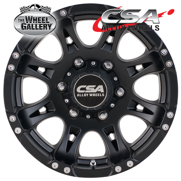 CSA RAPTOR LARGE CAP SATIN BLACK 16x8 5/150  P0 WHEEL