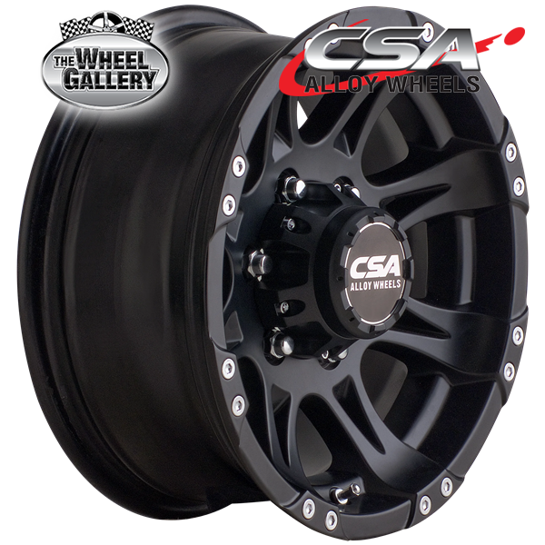 CSA RAPTOR SMALL CAP SATIN BLACK 16x8 6/130  P30 WHEEL