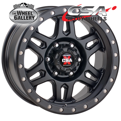 CSA MILITANT SATIN BLACK 17x9 6/139.7  P18 WHEEL