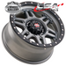 CSA MILITANT SATIN BLACK 17x9 6/139.7  P18 WHEEL