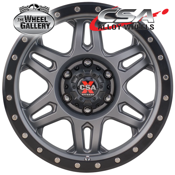 CSA MILITANT SATIN BLACK 17x9 6/139.7  P18 WHEEL