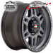 CSA MILITANT SATIN BLACK 17x9 6/139.7  P18 WHEEL