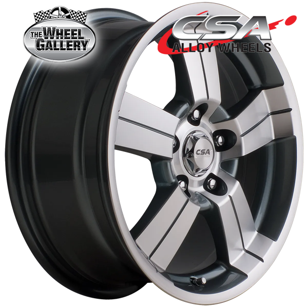 CSA EDGE GUNMETAL MACHINED FACE 15x6.5 5/114.3  P10 WHEEL