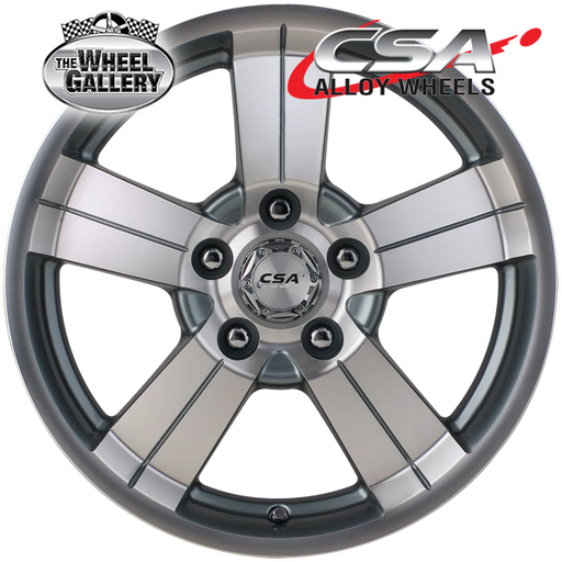 CSA EDGE GUNMETAL MACHINED FACE 15x6.5 5/114.3  P10 WHEEL