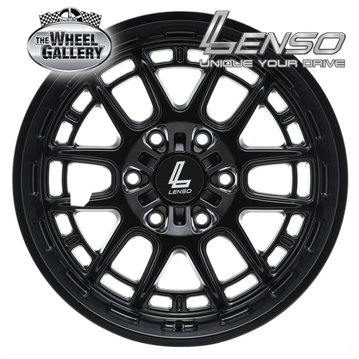 LENSO HURRICANE SATIN BLACK 17x9 6/139.7  P12P WHEEL