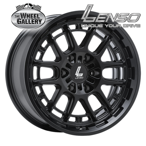 LENSO HURRICANE SATIN BLACK 17x9 6/139.7  P12P WHEEL