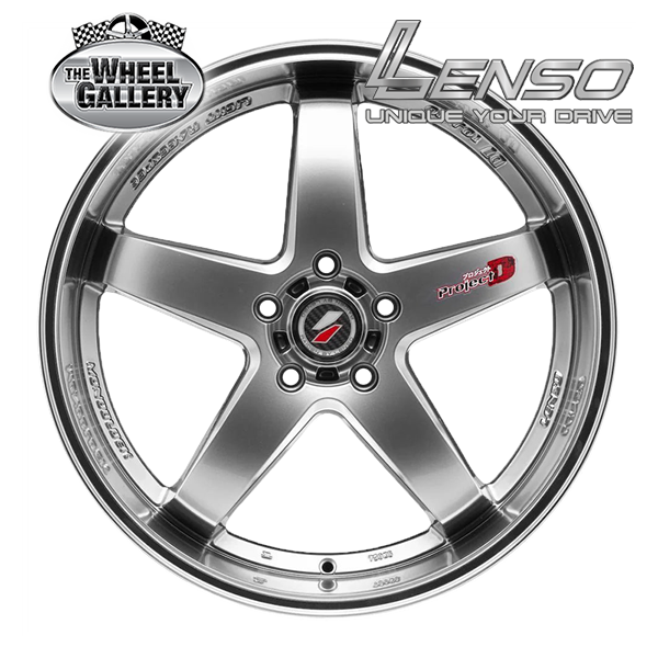 LENSO D-1R HYPER SILVER MIRROR LIP 18x8.5 5/114.3  P35P WHEEL