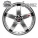 LENSO D-1R HYPER SILVER MIRROR LIP 18x8.5 5/114.3  P35P WHEEL