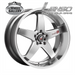 LENSO D-1R HYPER SILVER MIRROR LIP 18x8.5 5/114.3  P35P WHEEL