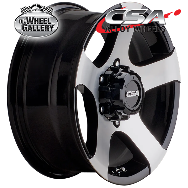 CSA MAGNUM II GLOSS BLACK MACHINED FACE 15x7 6/139.7  P10 WHEEL