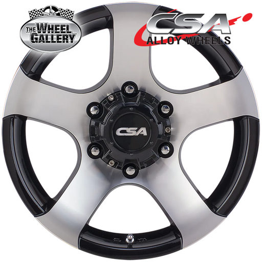 CSA MAGNUM II GLOSS BLACK MACHINED FACE 15x7 6/139.7  P10 WHEEL