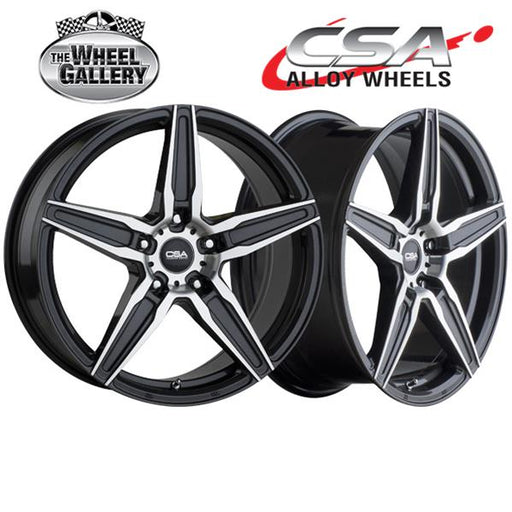 CSA MONACO DARK GRAPHITE MACHINED FACE 17x7.5 5/100  P38 WHEEL