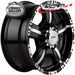 CSA MONSTER GLOSS BLACK MACHINED FACE 16x7 6/114.3  P20 WHEEL