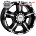 CSA MONSTER GLOSS BLACK MACHINED FACE 16x7 6/114.3  P20 WHEEL