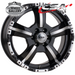 CSA MONSTER GLOSS BLACK MACHINED FACE 16x7 6/114.3  P20 WHEEL
