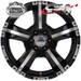 CSA MONSTER GLOSS BLACK MACHINED FACE 16x7 6/114.3  P20 WHEEL