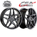 CSA MONZA DARK GRAPHITE 17x8 5/114.3  P38 WHEEL