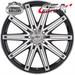 CSA NITROUS GUNMETAL BLACK MACHINED FACE 14x6 4/100  P38 WHEEL