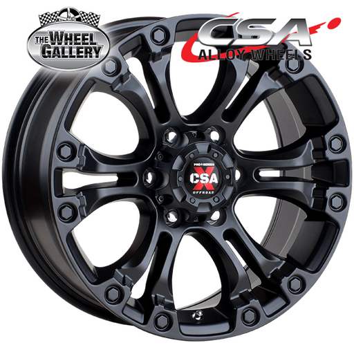 CSA RT PRO SATIN BLACK 17x8 6/139.7  P20 WHEEL