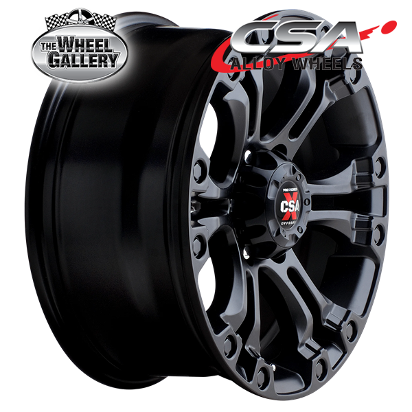 CSA RT PRO SATIN BLACK 17x8 6/139.7  P20 WHEEL