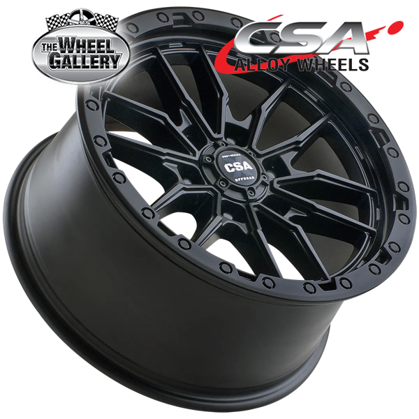 CSA RAZORBACK SATIN BLACK 17x9 6/139.7  P20 WHEEL