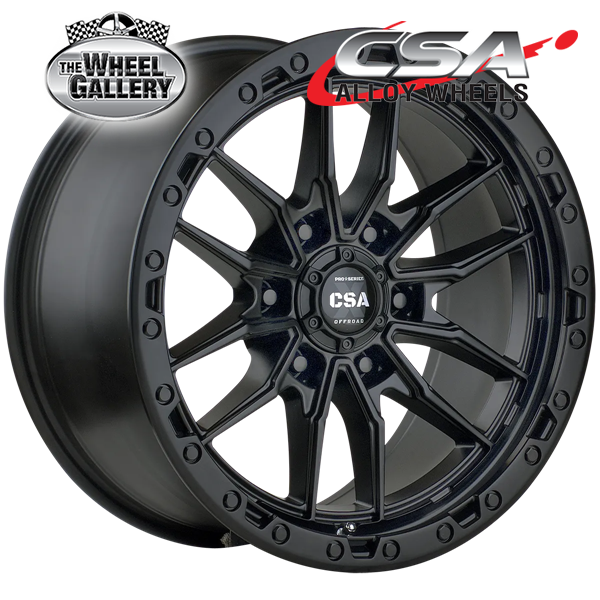 CSA RAZORBACK SATIN BLACK 17x9 6/139.7  P20 WHEEL