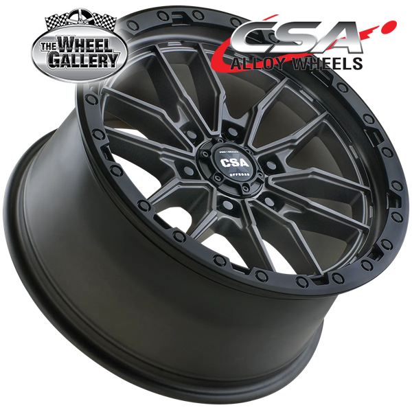 CSA RAZORBACK SATIN BLACK 17x9 6/139.7  P20 WHEEL
