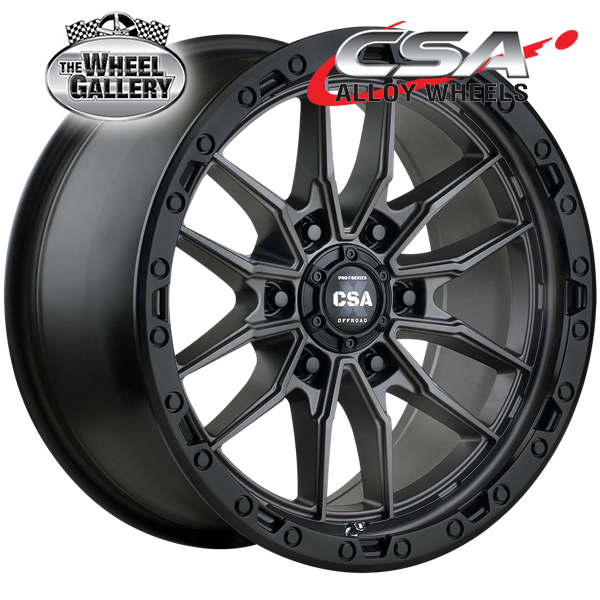 CSA RAZORBACK SATIN BLACK 17x9 6/139.7  P20 WHEEL