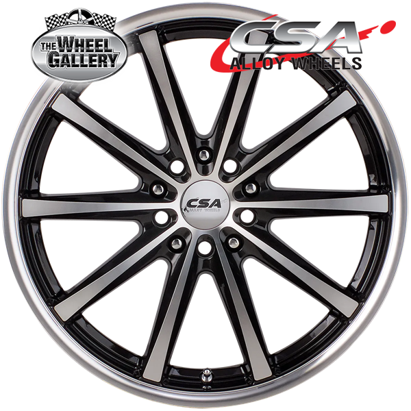 CSA SAVANNA GUNMETAL BLACK MACHINED FACE 15x6 4/100  P45 WHEEL