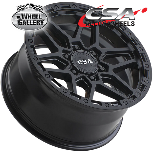 CSA TRACTION SATIN BLACK 17x9 6/139.7  P20 WHEEL