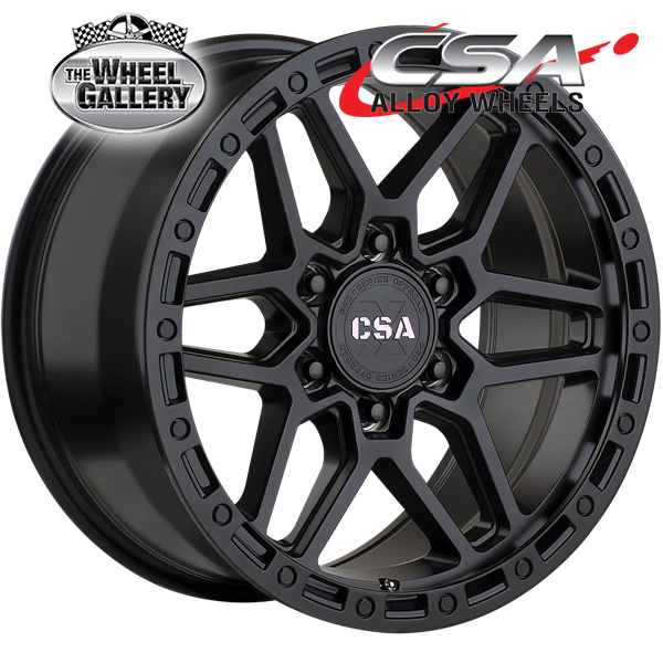 CSA TRACTION SATIN BLACK 17x9 6/139.7  P20 WHEEL