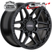 CSA TRACTION SATIN BLACK 17x9 6/139.7  P20 WHEEL