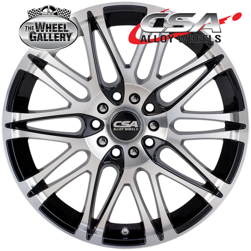 CSA VORST GUNMETAL BLACK MACHINED FACE 15x6 4/100  P38 WHEEL