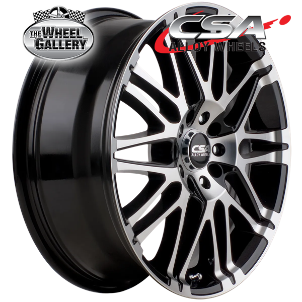 CSA VORST GUNMETAL BLACK MACHINED FACE 15x6 4/100  P38 WHEEL