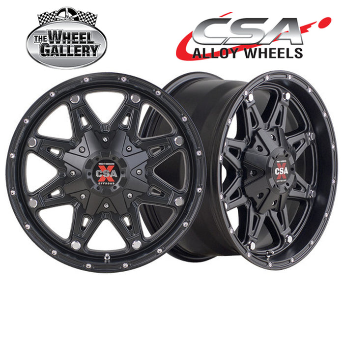 CSA ASSAULT SATIN BLACK 17x9 6/139.7  P25 WHEEL