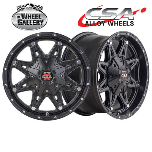 CSA ASSAULT SATIN BLACK 17x9 6/139.7  P25 WHEEL