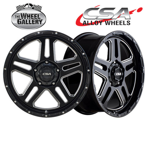 CSA BRONX GLOSS BLACK MILLED 18x9 5/150  P40 WHEEL