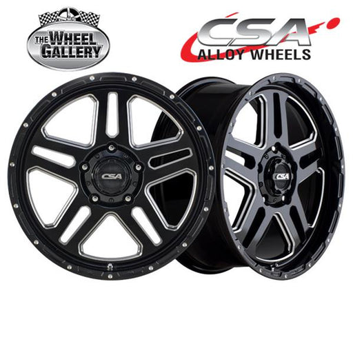 CSA BRONX GLOSS BLACK MILLED 18x9 5/150  P40 WHEEL