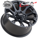 CSA BULLET SATIN BLACK 16x8 5/150  P0 WHEEL